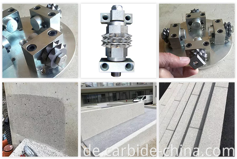 application of carbide tip for stone processing